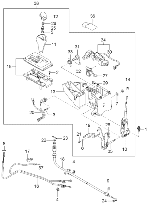 2004 Kia Optima Information Tag Diagram for 4379533730