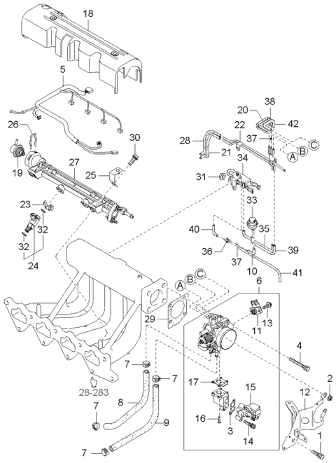 2004 kia amanti vacuum diagram