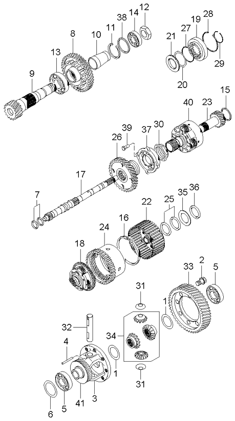 2002 Kia Optima Spacer Diagram for 4333137190