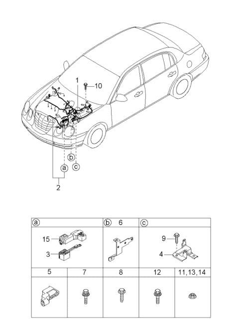 914003F460 Genuine Kia WIRING ASSEMBLY-CONTROL