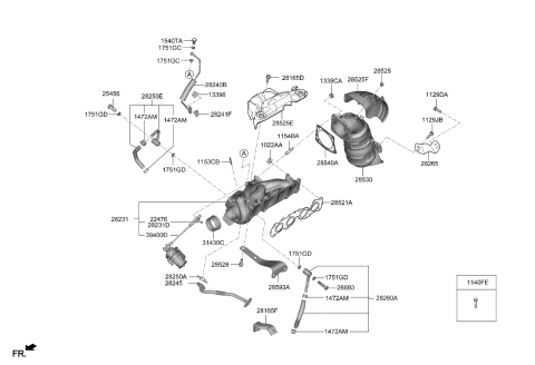 2018 Kia Stinger Exhaust Manifold Diagram 3
