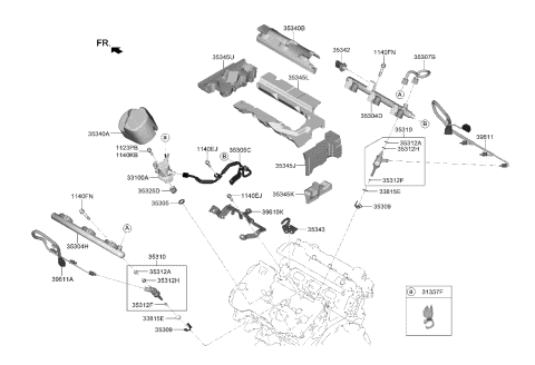 Throttle Body & Injector - 2020 Kia Stinger