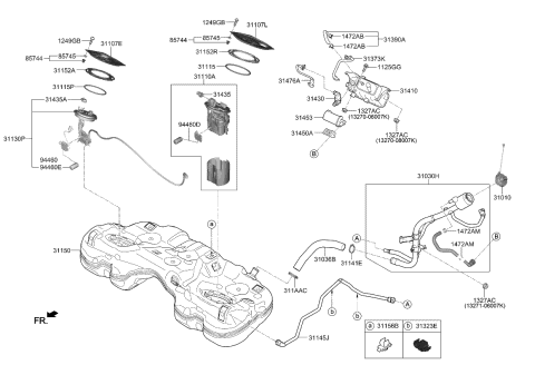 Fuel System - 2020 Kia Stinger