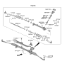 Diagram for Kia Tie Rod Bushing - 56592D4000