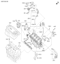 Diagram for Kia Intake Manifold Gasket - 282153CFA0