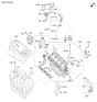 Diagram for Kia PCV Hose - 267202GGA0