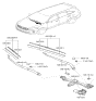 Diagram for Kia Sorento Wiper Blade - 983602S000