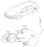 Diagram for Kia Fuel Filler Housing - 69513C5000