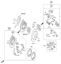 Diagram for Kia Sorento Brake Pad Set - 58302C6A00