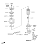 Diagram for Kia Shock Absorber - 54661C6500