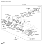 Diagram for Kia Transfer Case - 473003B530