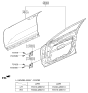 Diagram for Kia Door Hinge - 793102B010