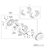 Diagram for Kia Wheel Cylinder - 0K56B26710