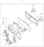 Diagram for Kia Blower Control Switches - 1K52Y61190