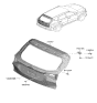 Diagram for Kia Liftgate Hinge - 72910K0000