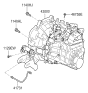 Diagram for Kia Transmission Assembly - 4300032340