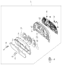 Diagram for Kia Instrument Cluster - 940013E045