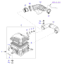 Diagram for Kia Sorento Air Filter - 281133E000