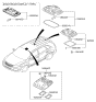 Diagram for Kia Interior Light Bulb - 928501U100H9