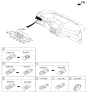Diagram for Kia Wiper Switch - 937491U000