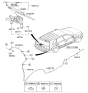 Diagram for Kia Windshield Washer Nozzle - 989302P000