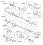 Diagram for Kia Axle Shaft - 495011U200