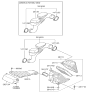 Diagram for Kia Optima Air Filter - 281132P100