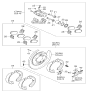Diagram for Kia Sedona Brake Pad Set - 583024DU01
