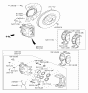 Diagram for Kia Sedona Brake Pad Set - 58101A9A00