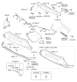 Diagram for Kia Bumper Reflector - 92451B2000
