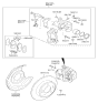 Diagram for Kia Soul Brake Pad Set - 58302B2A00