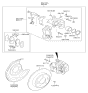 Diagram for Kia Brake Pad Set - 58302B2A00