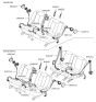 Diagram for Kia Seat Belt - 898401D500WK