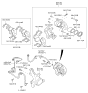 Diagram for Kia Brake Caliper Piston - 581121D000