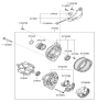 Diagram for Kia Alternator - 373002B150