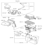 Diagram for Kia Air Filter Box - 281112K600