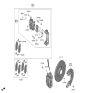 Diagram for Kia Brake Caliper Piston - 581123J000