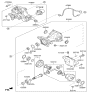 Diagram for Kia Differential Bearing - 530664G500