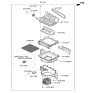 Diagram for Kia Cabin Air Filter - 97133G8000