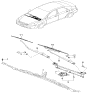 Diagram for Kia Spectra Wiper Blade - 983502F000