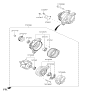 Diagram for Kia Alternator Bracket - 374602B006