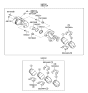 Diagram for Kia Optima Brake Pad Set - 583022GA80