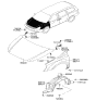 Diagram for Kia Hood - 664004D010