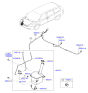 Diagram for Kia Windshield Washer Nozzle - 986314D200