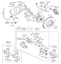 Diagram for Kia Sedona Brake Pad Set - 581014DU00