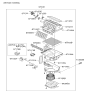 Diagram for Kia Sedona Blend Door Actuator - 971244D000
