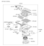 Diagram for Kia Cabin Air Filter - 971333SAA0