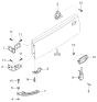 Diagram for Kia Liftgate Hinge - 0K01862210