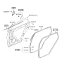 Diagram for Kia Door Moldings - 838301F001