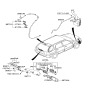 Diagram for Kia Wiper Pivot - 987001F001